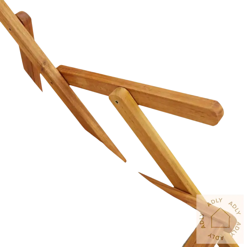 Wooden strandstol armrest i heltre akasie for langvarig bruk og enkel sammenlegg
