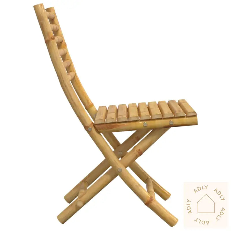 Sammenleggbare Hagestoler 4 Stk 43X54X88 Cm Bambus