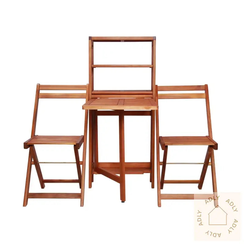 Sammenleggbart Bistrosett 3 Deler Heltre Akasie