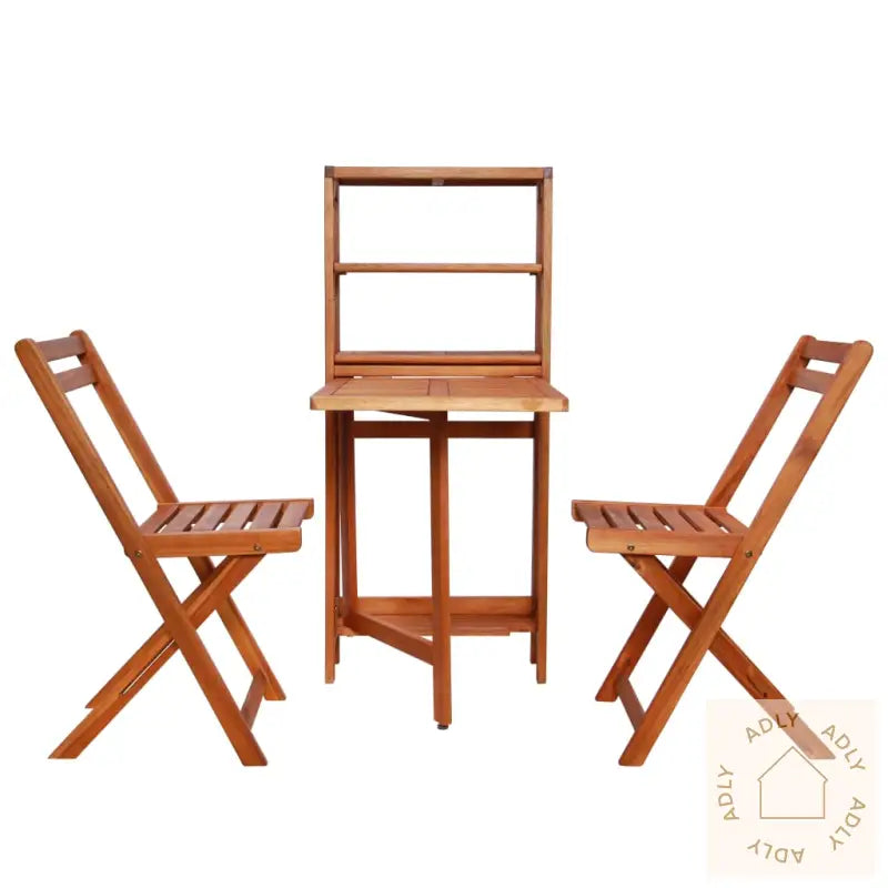 Sammenleggbart Bistrosett 3 Deler Heltre Akasie