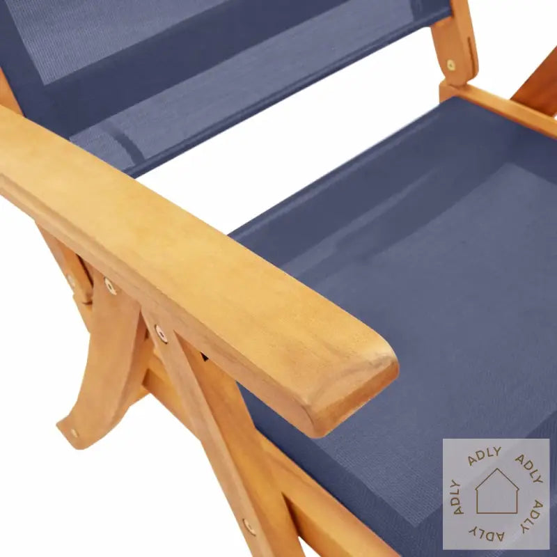 Sammenleggbare Stoler 6 Stk Heltre Akasie Og Textilene