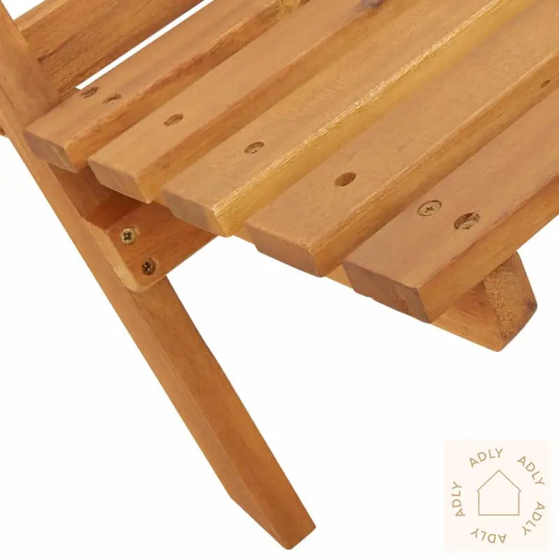 Sammenleggbare Hagestoler 4 Stk Blå Og Hvit Stoff Og Heltre