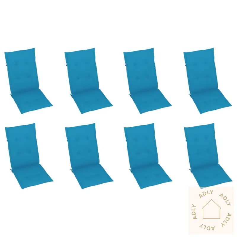 Sammenleggbare Hagestoler Med Puter 8 Stk Heltre Akasie