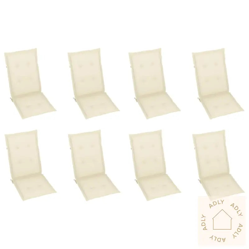 Sammenleggbare Hagestoler Med Puter 8 Stk Heltre Akasie