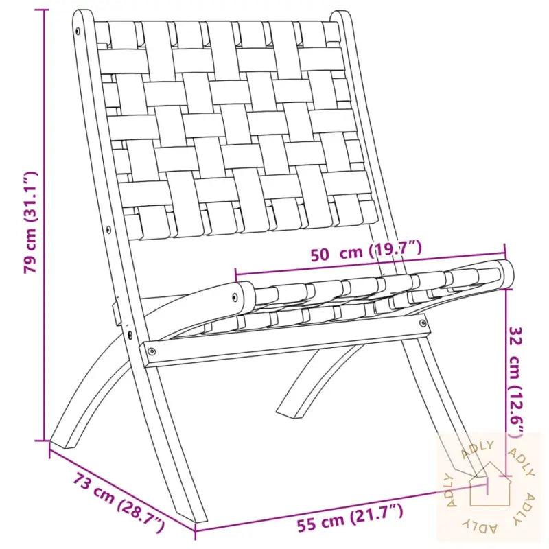 Sammenleggbare Hagestoler 2 Stk Rød Heltre Akasie Og Stoff