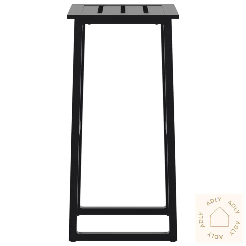 Barkrakker 4 Stk Svart 38X38X80 Cm Pulverlakkert Stål
