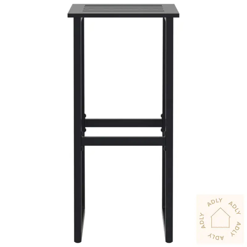 Barkrakker 4 Stk Svart 38X38X80 Cm Pulverlakkert Stål