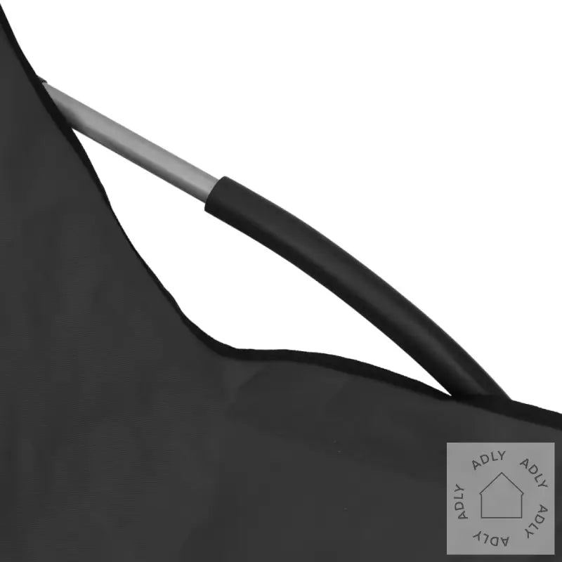 Sammenleggbare Strandstoler 2 Stk Svart Stoff