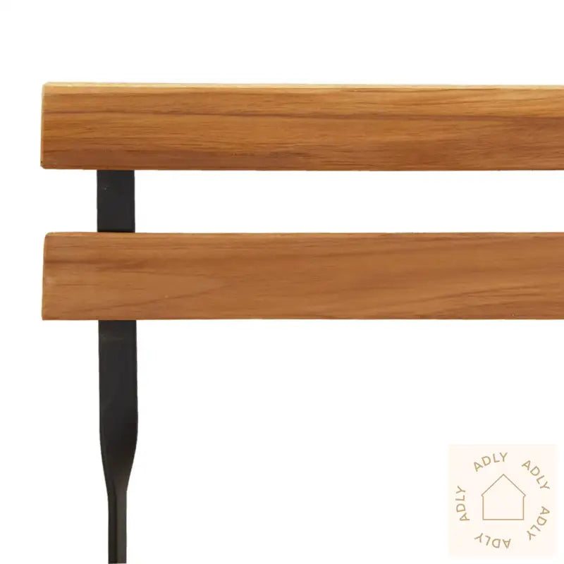 Sammenleggbart Bistrosett 3 Deler Heltre Teak Og Stål