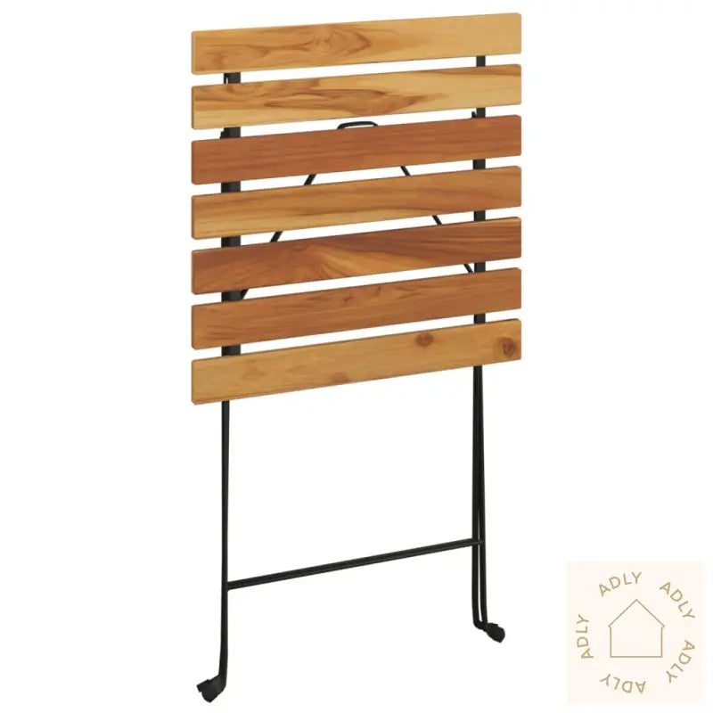 Sammenleggbart Bistrosett 3 Deler Heltre Teak Og Stål