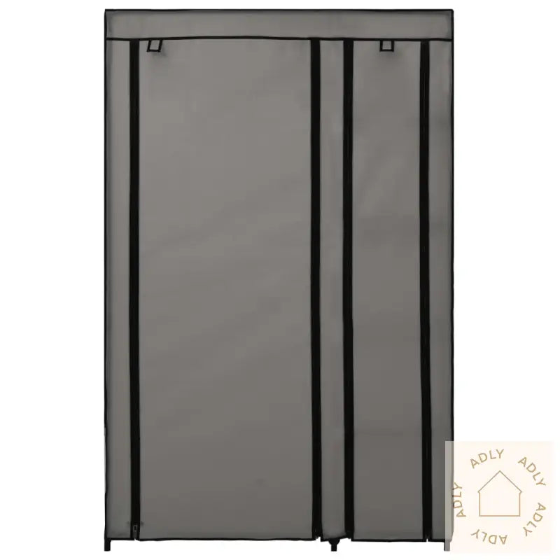 Sammenleggbare Garderober 2 Stk Grå 110X45X175 Cm Stoff