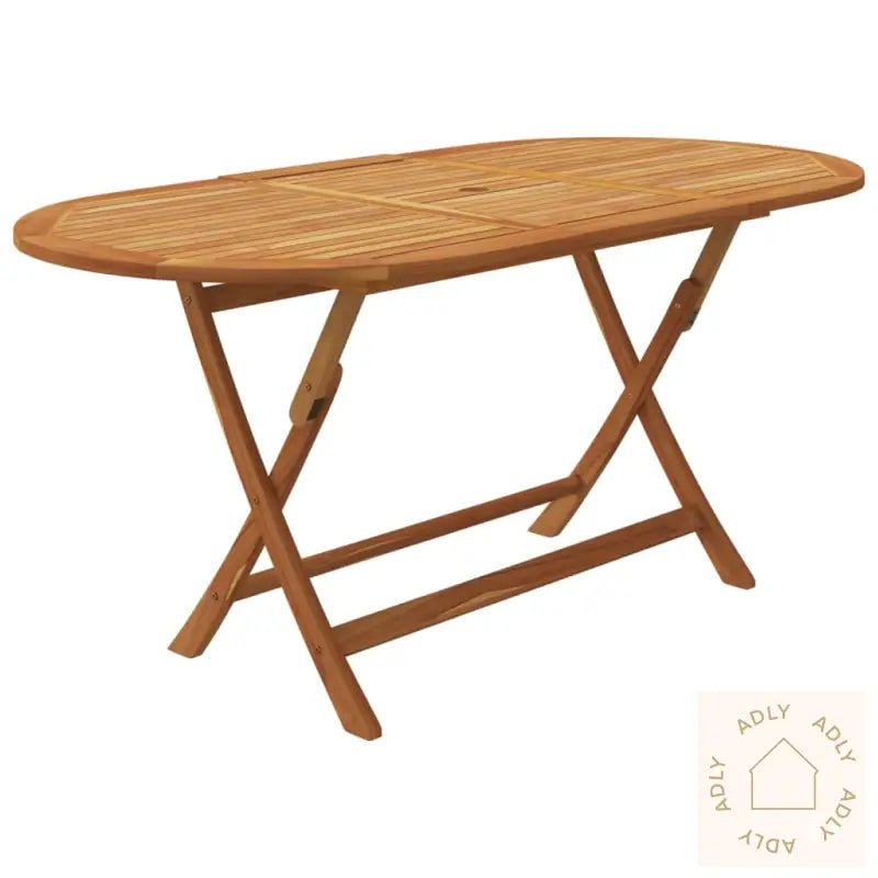 Utendørs Sammenleggbar Spisestue 7 Deler Heltre Akasie