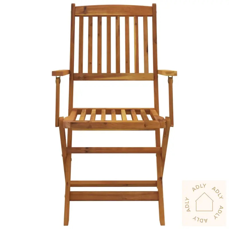 Utendørs Sammenleggbar Spisestue 7 Deler Heltre Akasie