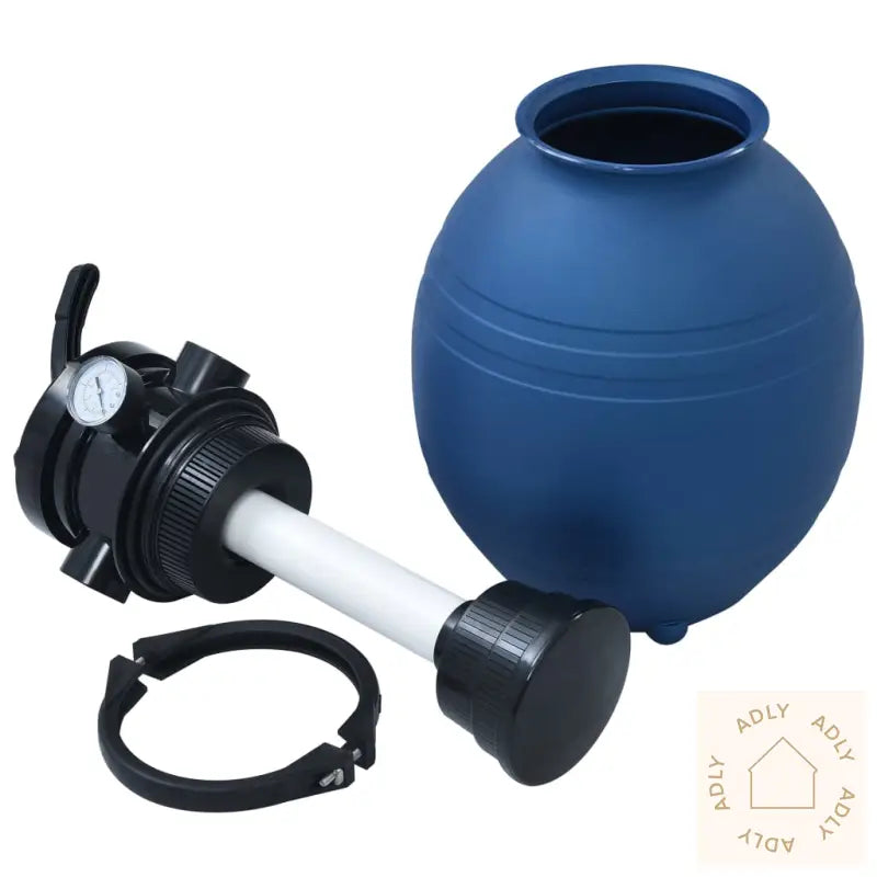 Sandfilter For Basseng Med Ventil I 4 Stillinger Blå 300 Mm