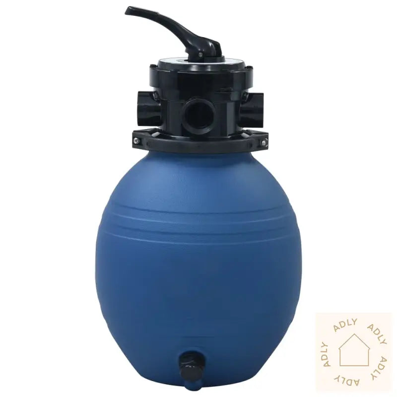 Sandfilter For Basseng Med Ventil I 4 Stillinger Blå 300 Mm