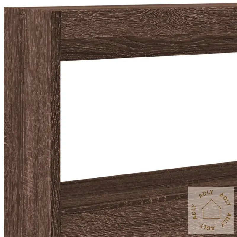 Hodegavl Skap Med Led Brun Eik 200X17X102 Cm