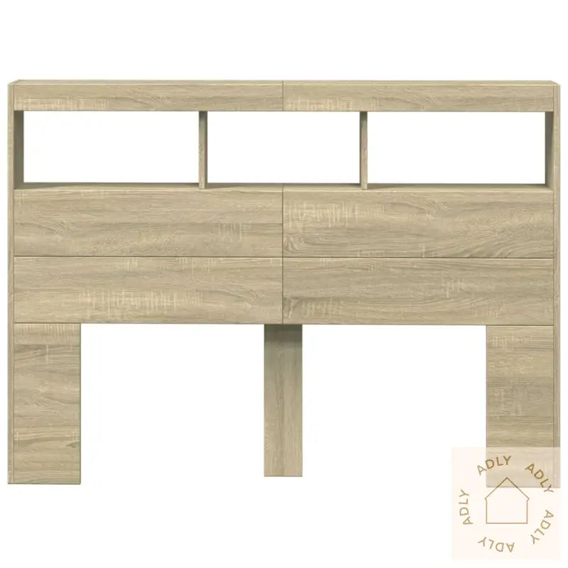 Hodegavl Skap Med Led Sonoma Eik 140X17X102 Cm