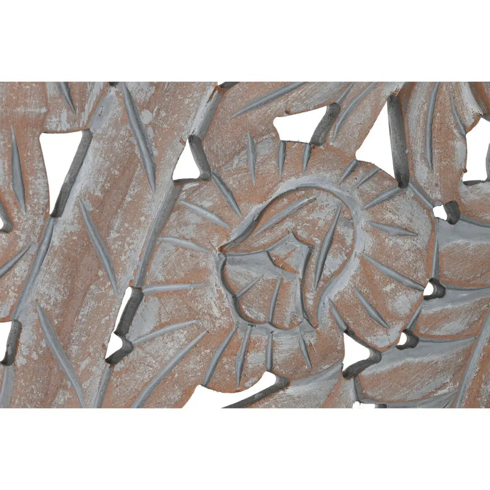 Carved wooden floral panel for Senge GAVL Home ESPRIT grå MDF gavl home decor