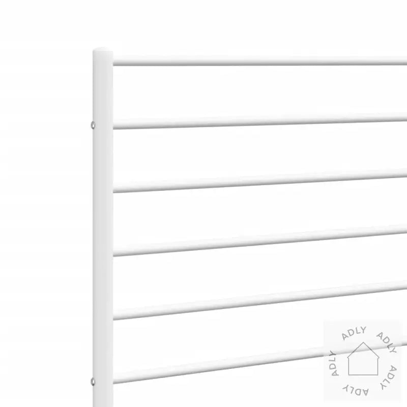 Sengegavl I Metall Hvit 120 Cm