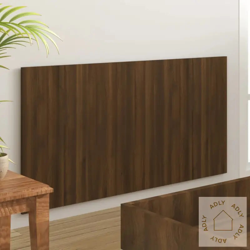 Sengegavl Brun Eik 160X1,5X80 Cm Konstruert Tre
