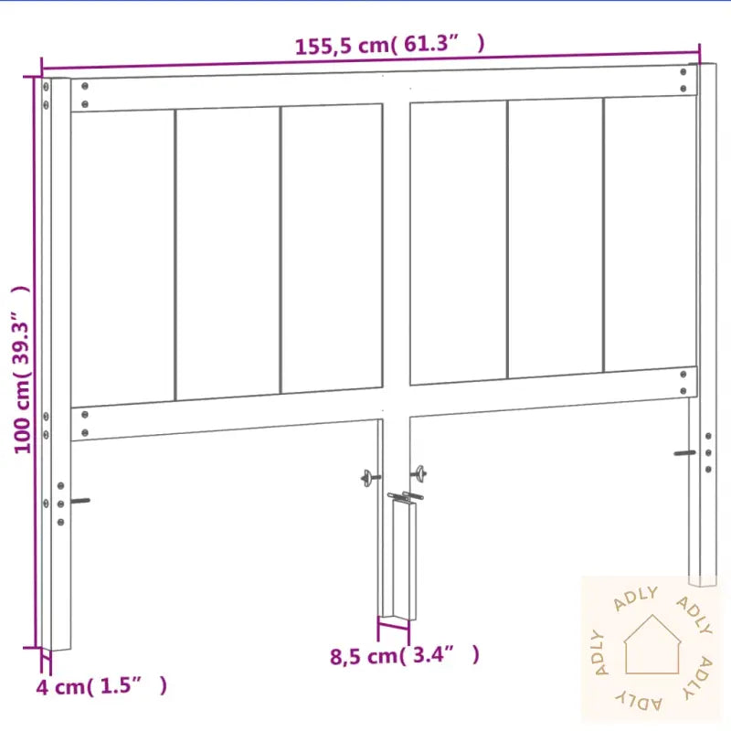 Hodegavl Voksbrun 150 Cm Heltre Furu