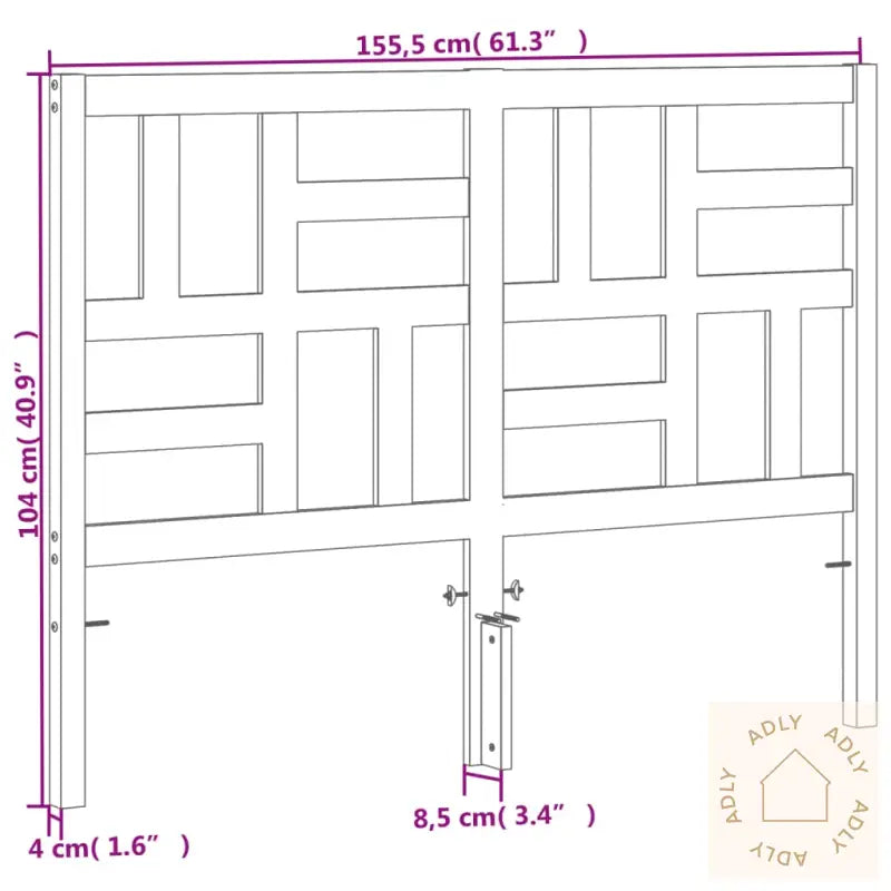 Hodegavl Voksbrun 150 Cm Heltre Furu