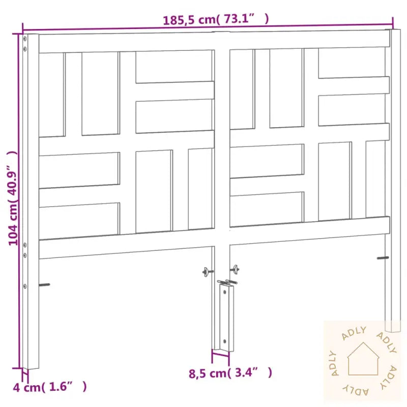 Hodegavl Voksbrun 180 Cm Heltre Furu