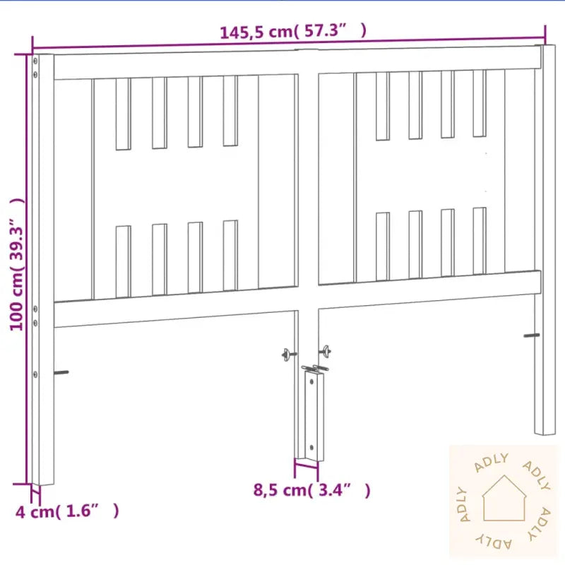 Hodegavl Voksbrun 140 Cm Heltre Furu