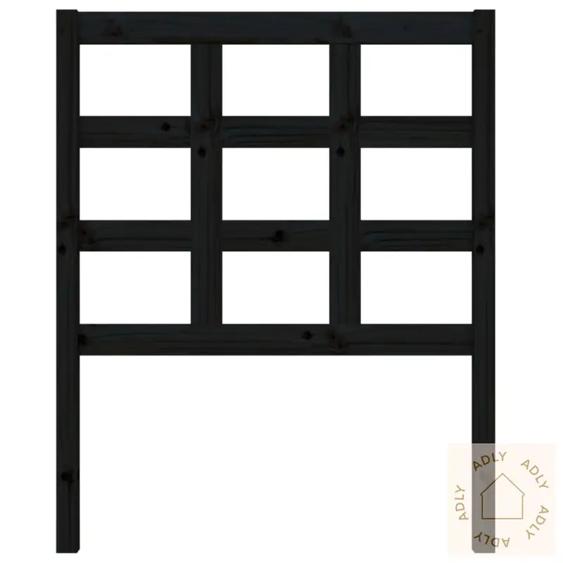 Sengegavl Svart 80,5X4X100 Cm Heltre Furu