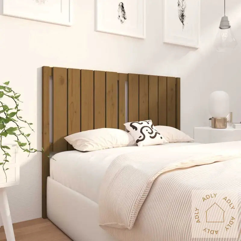 Sengegavl Honningbrun 125,5X4X100 Cm Heltre Furu