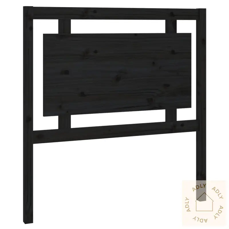 Sengegavl Svart 95,5X4X100 Cm Heltre Furu