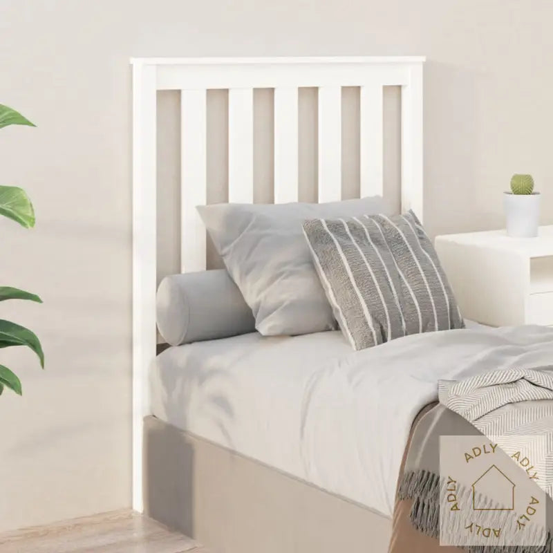 Sengegavl Hvit 81X6X101 Cm Heltre Furu