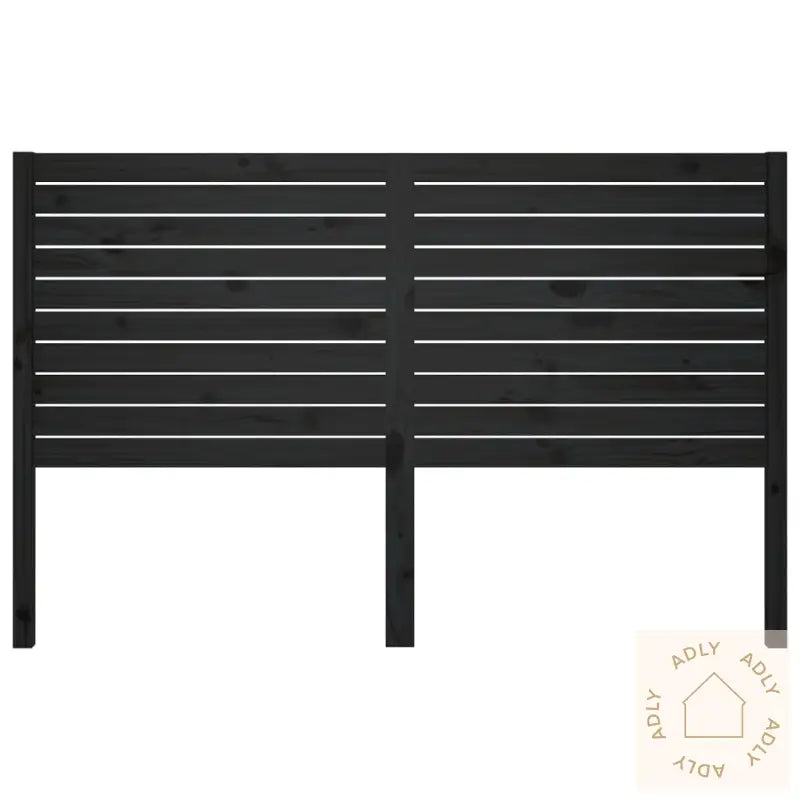 Sengegavl Svart 156X4X100 Cm Heltre Furu