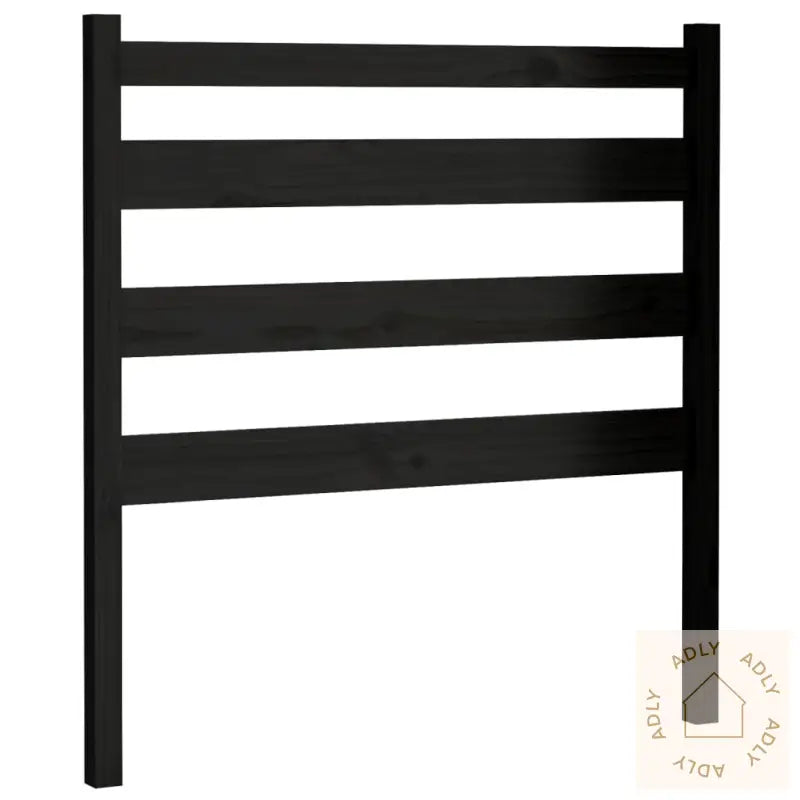 Sengegavl Svart 81X4X100 Cm Heltre Furu