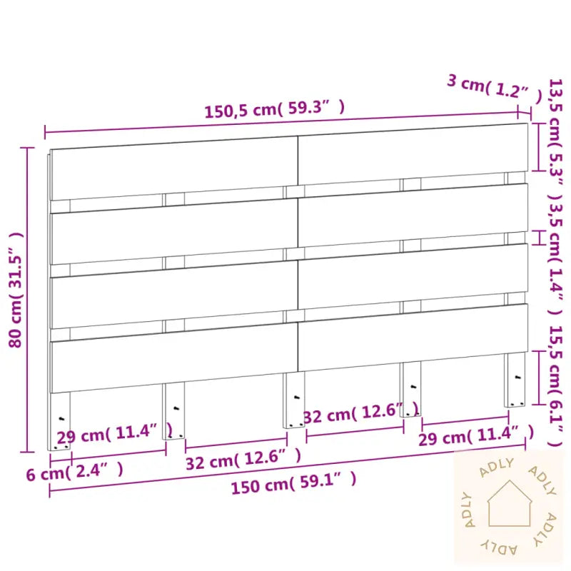 Hodegavl Voksbrun 150 Cm Heltre Furu