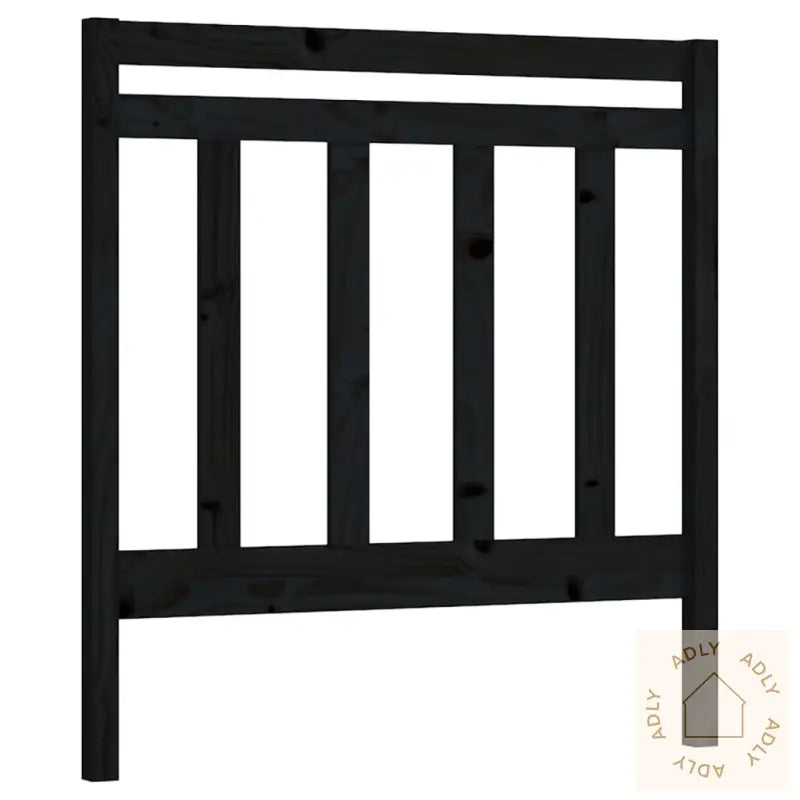 Sengegavl Svart 96X4X100 Cm Heltre Furu