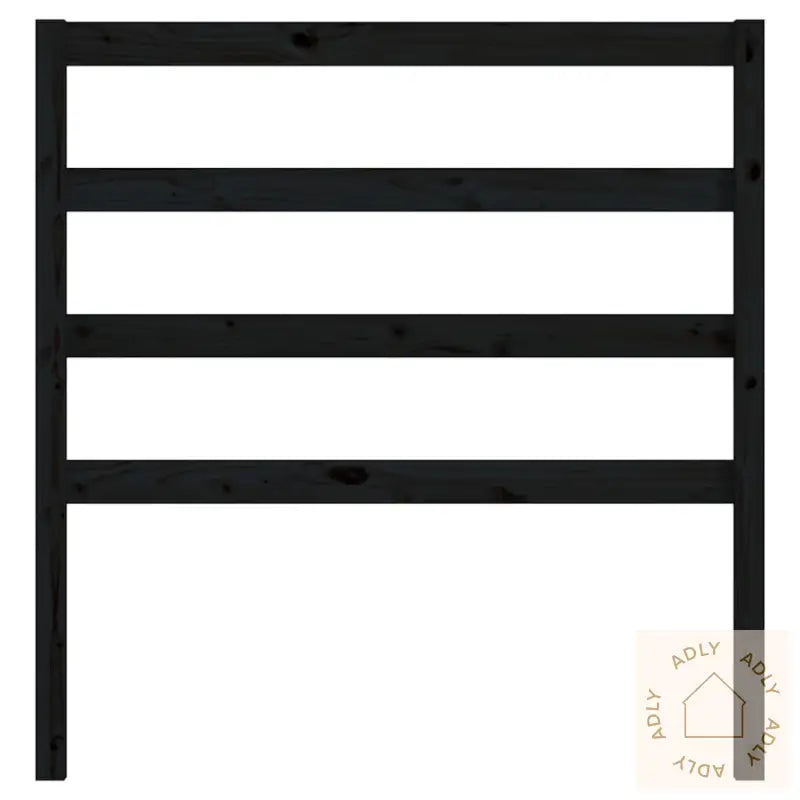 Sengegavl Svart 81X4X100 Cm Heltre Furu