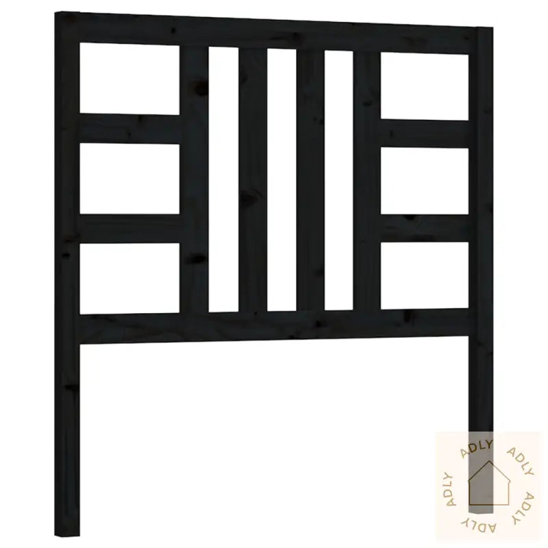 Sengegavl Svart 81X4X100 Cm Heltre Furu