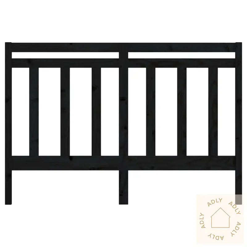 Sengegavl Svart 166X4X100 Cm Heltre Furu