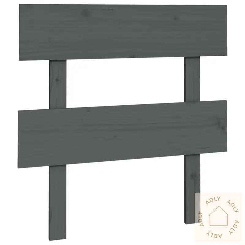 Sengegavl Grå 93,5X3X81 Cm Heltre Furu
