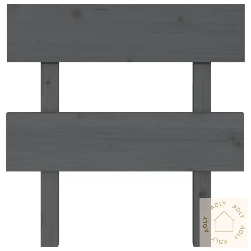 Sengegavl Grå 93,5X3X81 Cm Heltre Furu