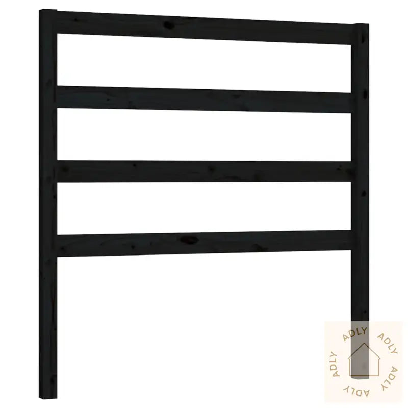 Sengegavl Svart 81X4X100 Cm Heltre Furu