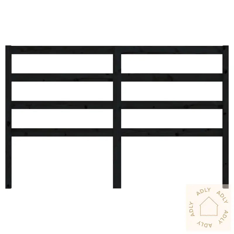 Sengegavl Svart 166X4X100 Cm Heltre Furu