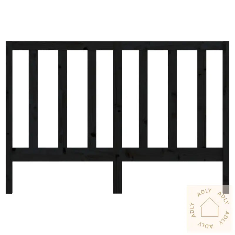 Sengegavl Svart 126X4X100 Cm Heltre Furu