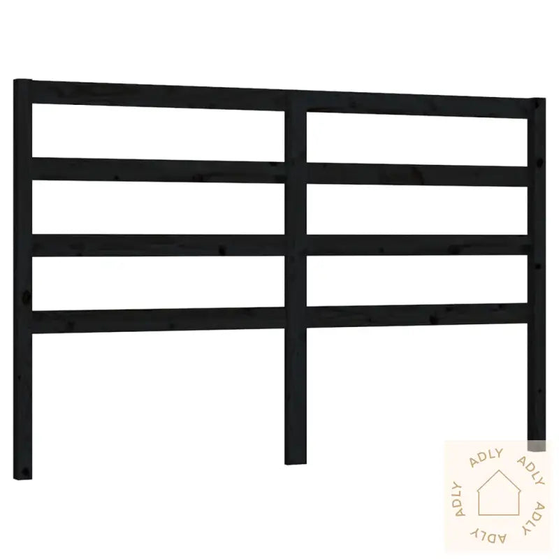Sengegavl Svart 166X4X100 Cm Heltre Furu