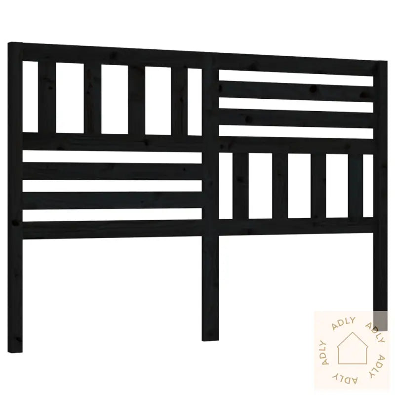 Sengegavl Svart 156X4X100 Cm Heltre Furu