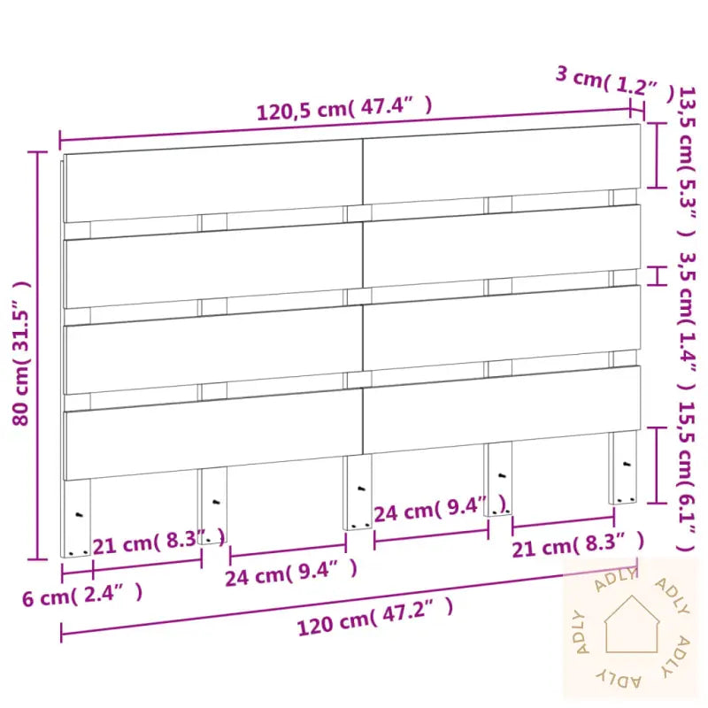 Hodegavl Voksbrun 120 Cm Heltre Furu