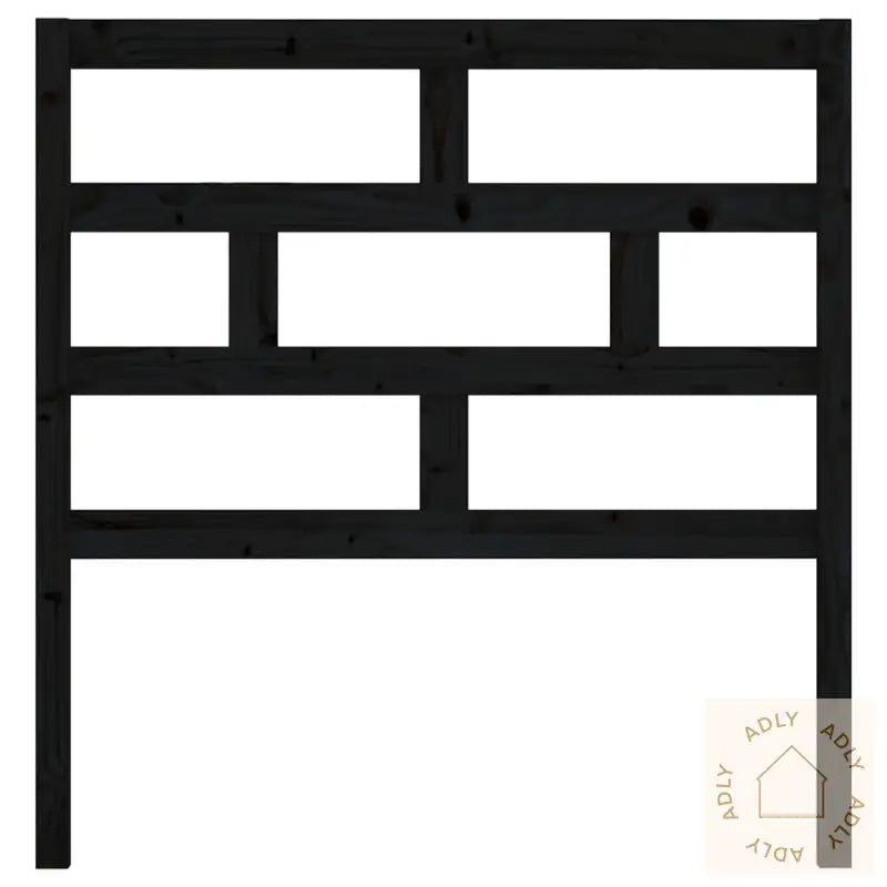 Sengegavl Svart 96X4X100 Cm Heltre Furu