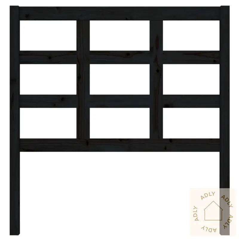 Sengegavl Svart 95,5X4X100 Cm Heltre Furu