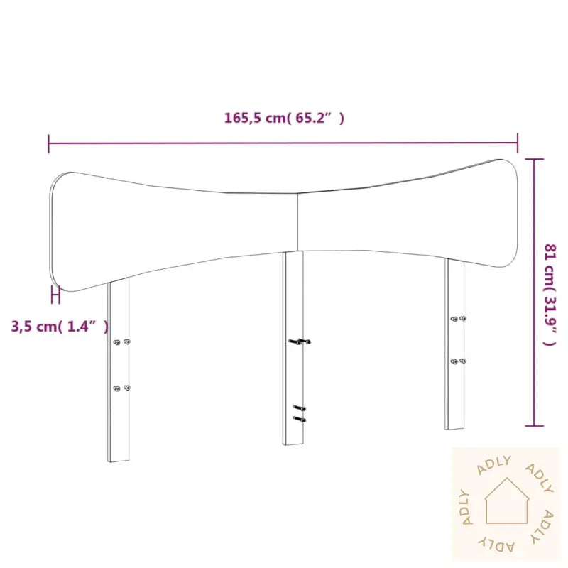 Hodegavl Voksbrun 160 Cm Heltre Furu